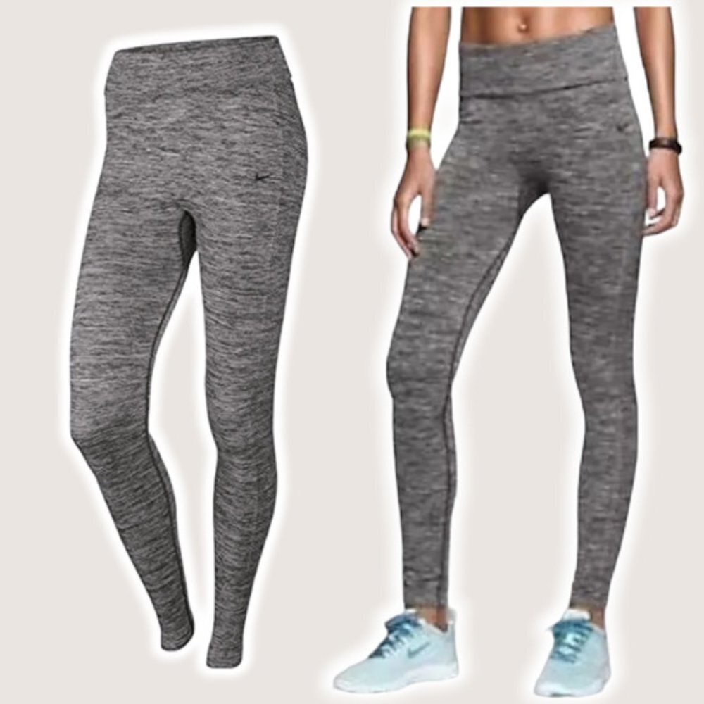 NIKE Dri-Fit Knit Training Pants Sz Small Gray